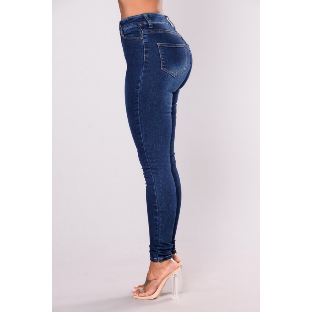 High Rise Dark Jeans - Picture 3 of 6